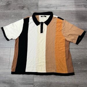 fashion nova dress polo brown tan chestnut xxl beige